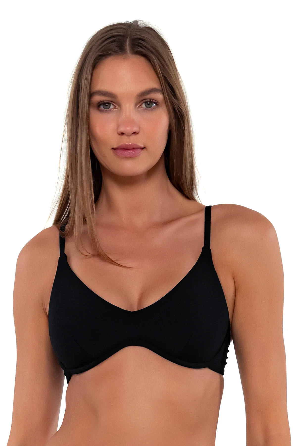 Sunsets Black Brooke U-Wire Top - Image 4