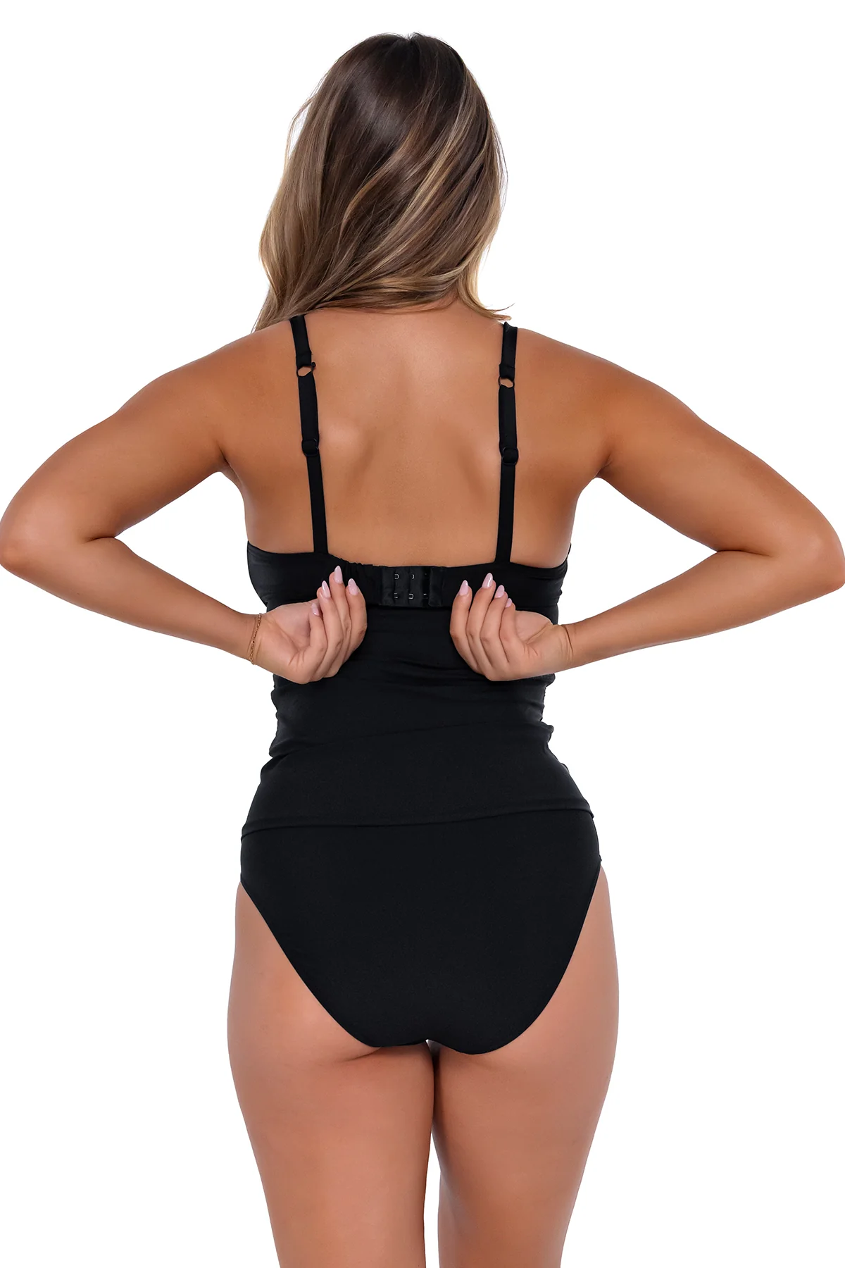 Sunsets Black Serena Tankini Top - Image 5